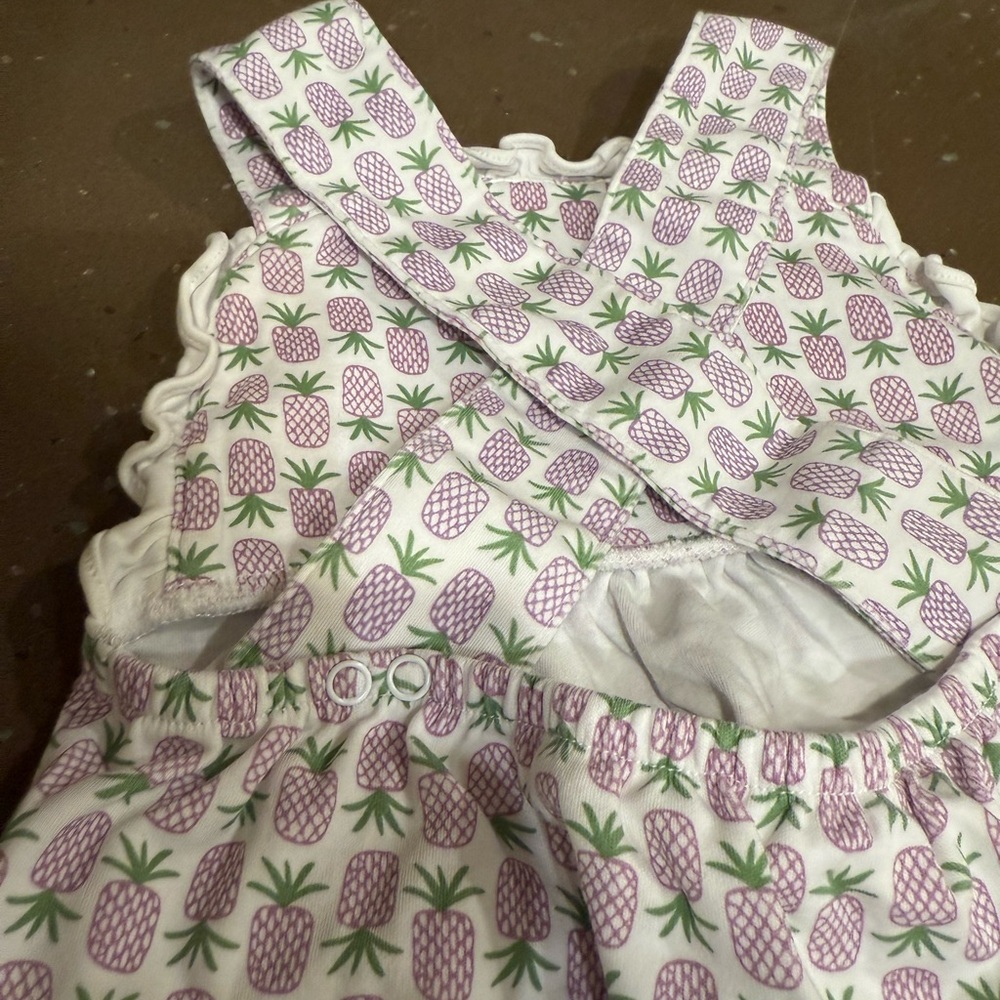 Pineapple Print Kids Romper - Picture 5 of 6